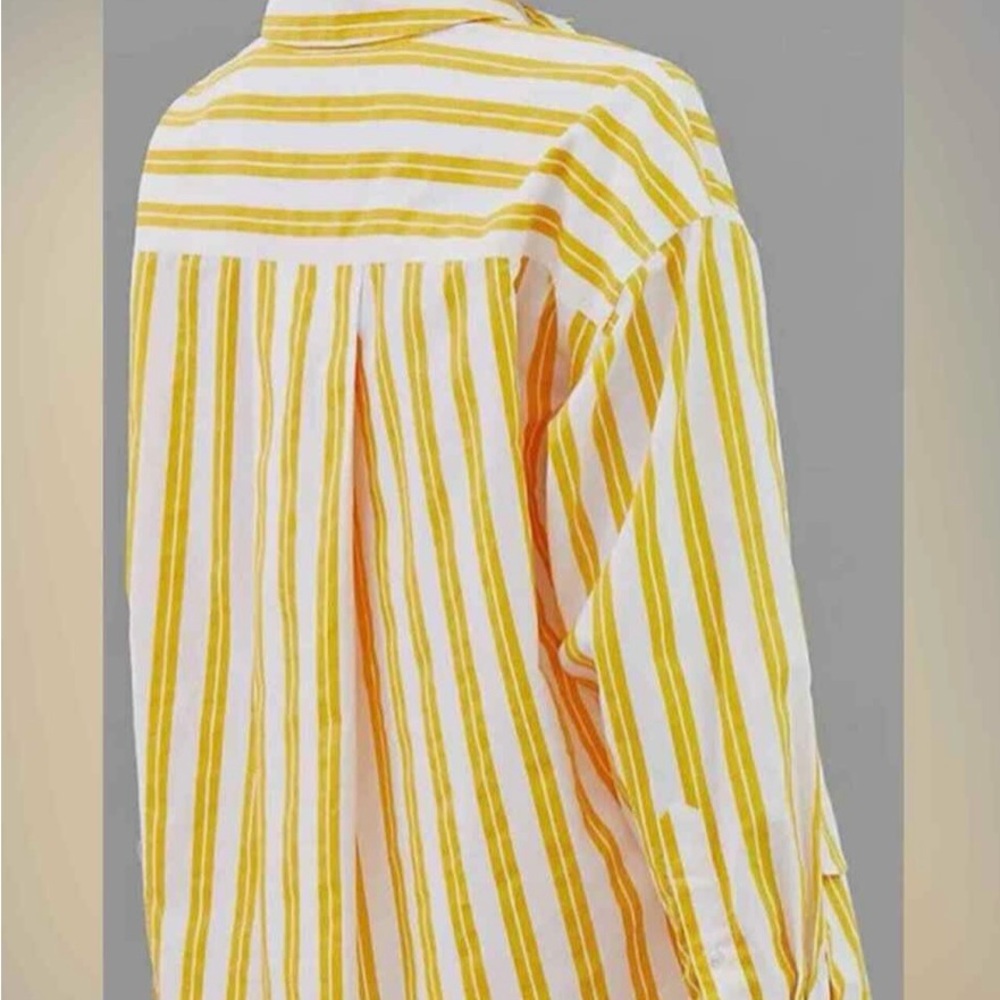 Sundry button down in mango Small - Picture 2 of 8